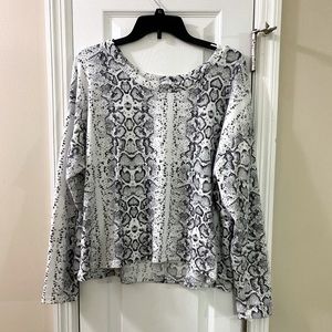 Animal print sweater